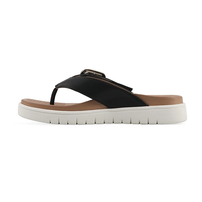 White Mountain Nalla Womens Adjustable Strap Footbed Sandals