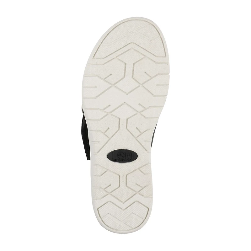 White Mountain Nalla Womens Adjustable Strap Footbed Sandals
