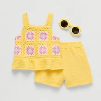 Btween Baby Girls 2-pc. Short Set