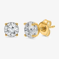 ( I/SI2 )1-1/2 CT. T.W. Lab-Grown Diamond Sterling Silver or 14K Gold over Silver Round Stud Earrings