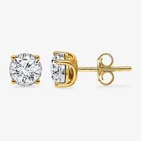 ( I/SI2 )1-1/2 CT. T.W. Lab-Grown Diamond Sterling Silver or 14K Gold over Silver Round Stud Earrings