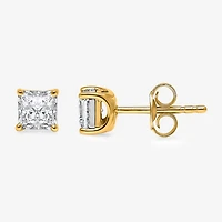 ( I/SI2 ) 1 CT. T.W. Lab-Grown Diamond Sterling Silver or 14K Gold over Princess Stud Earrings