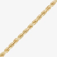 Mens 10K Gold 22 Inch Rope Chain Necklace