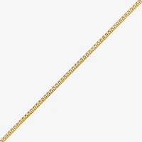 Womens 10K Gold 18 Inch Box Chain Necklace