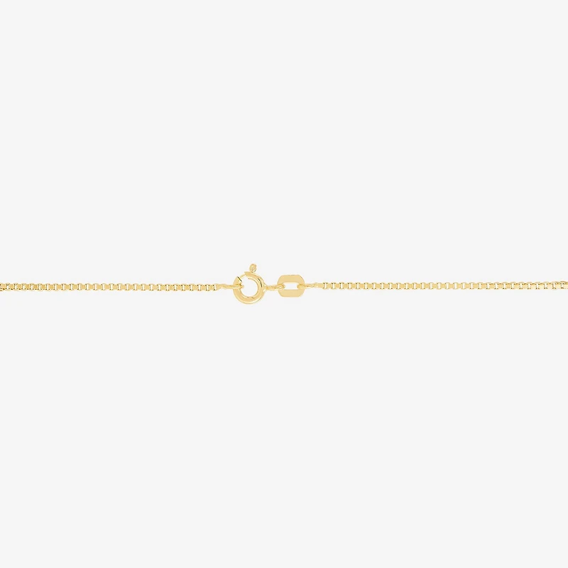 Made in Italy Womens 14K Gold 20 Inch Box Chain Necklace