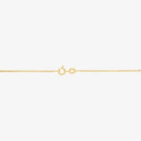 Made in Italy Womens 14K Gold 20 Inch Box Chain Necklace