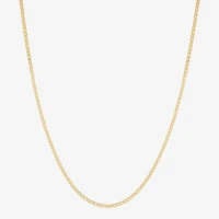 Made in Italy Womens 14K Gold 20 Inch Box Chain Necklace