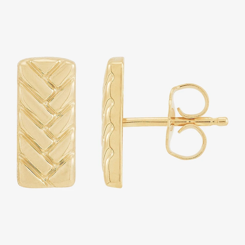 Gold Addiction 10K Gold 6mm Stud Earrings