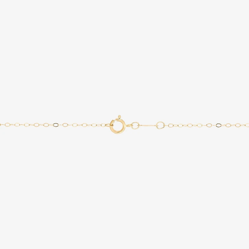 Gold Addiction Womens 10K Gold Bow 18 Inch Pendant Necklace