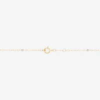 Gold Addiction Womens 10K Gold Bow 18 Inch Pendant Necklace
