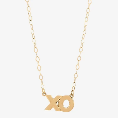 Gold Addiction Womens 10K Gold Inch Pendant Necklace