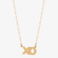 Gold Addiction Womens 10K Gold 18 Inch Pendant Necklace