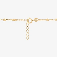 Gold Addiction Womens 10K Gold 7 3/4 Inch Solid Chain Bracelet