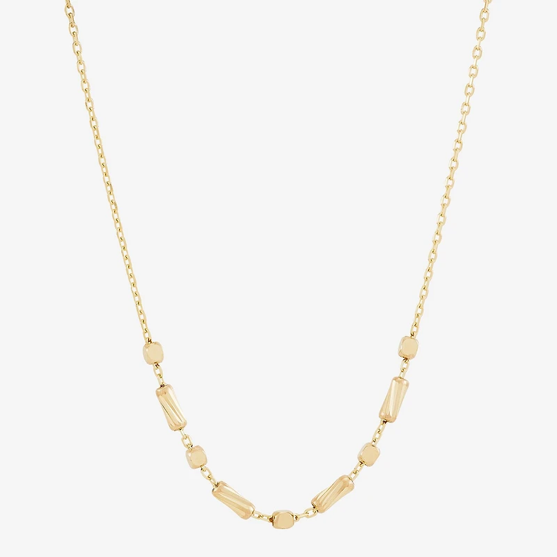 Gold Addiction Womens 10K Gold 17 Inch Chain Necklace