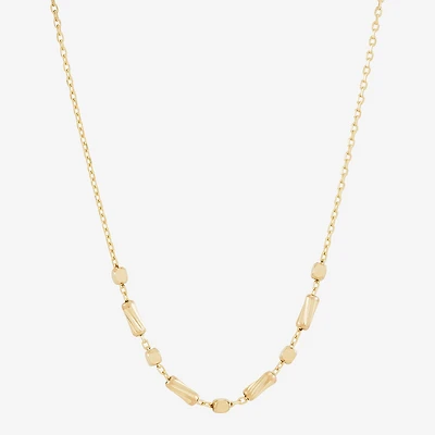 Gold Addiction Womens 10K Gold 17 Inch Chain Necklace