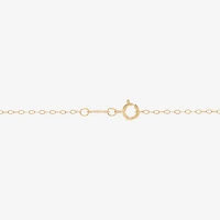 Gold Addiction Sideways Womens 10K Gold Cross 18 Inch Pendant Necklace