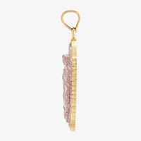 Gold Addiction Virgin Mary Womens 10K Two Tone Gold Pendant