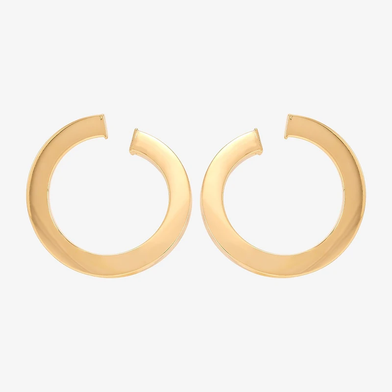 Made in Italy 10K Gold 21mm Stud Earrings