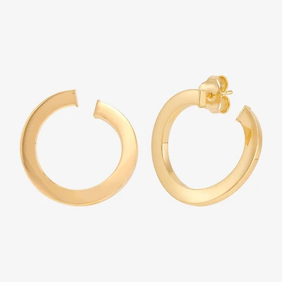 Made in Italy 10K Gold 21mm Stud Earrings