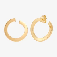 Made in Italy 10K Gold 21mm Stud Earrings