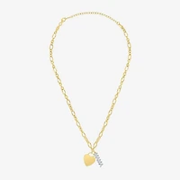 Diamond Addiction (G-H / Si2-I1) Womens 1/10 CT. T.W. Lab Grown White Diamond 14K Gold Over Silver Heart 18 Inch Pendant Necklace