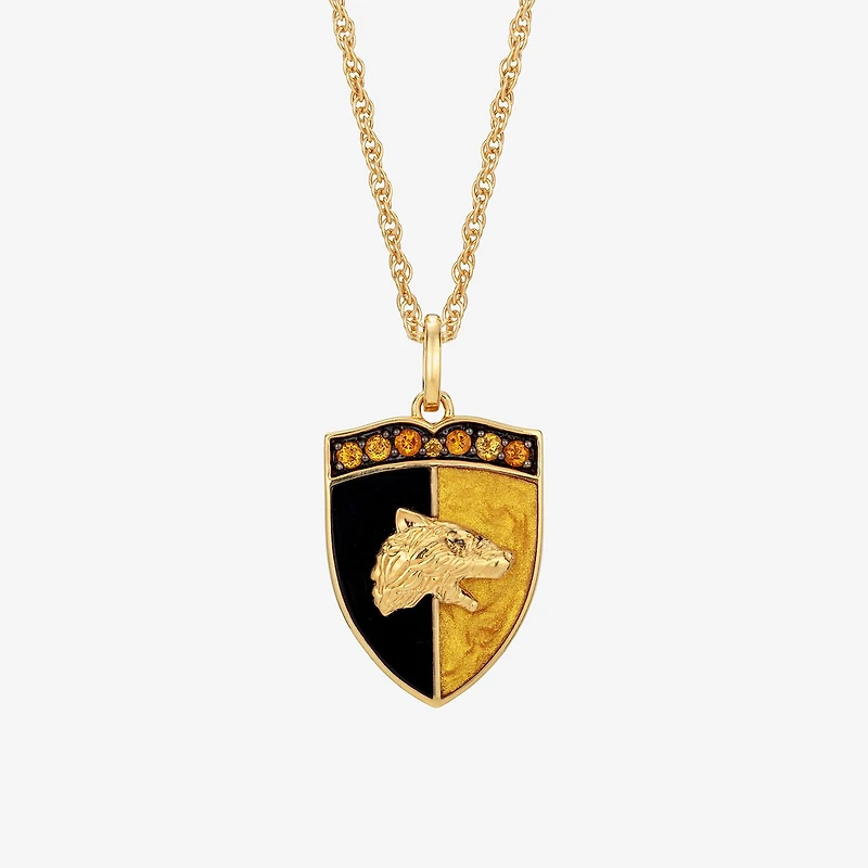Harry Potter Womens Genuine Red Garnet 14K Gold Over Silver Pendant