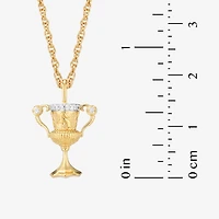 Harry Potter (F / Si2) Womens Diamond Accent Lab Grown White Diamond 14K Gold Over Silver 18 Inch Pendant Necklace