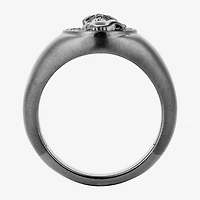 Harry Potter Mens Genuine Black Spinel Sterling Silver Fashion Ring