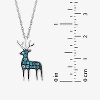 Harry Potter Womens Genuine Blue Topaz Sterling Silver 18 Inch Pendant Necklace