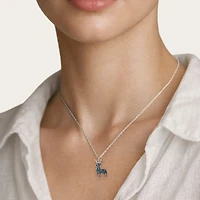 Harry Potter Womens Genuine Blue Topaz Sterling Silver 18 Inch Pendant Necklace