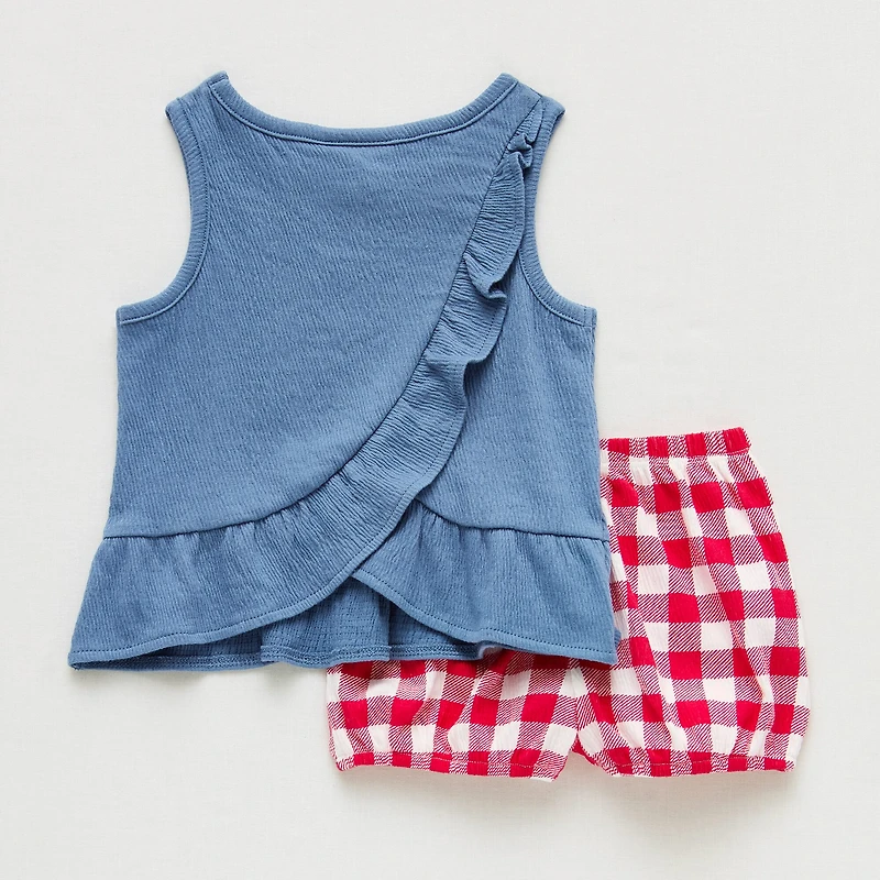 Okie Dokie Baby Girls 2-pc. Short Set
