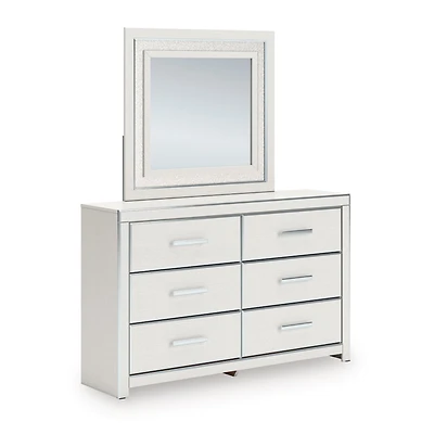 Signature Design by Ashley Rogers 6-Drawer Dresser and Mirror