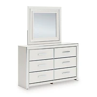 Signature Design by Ashley Rogers 6-Drawer Dresser and Mirror