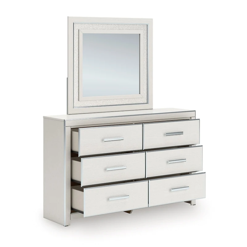 Signature Design by Ashley Rogers 6-Drawer Dresser and Mirror