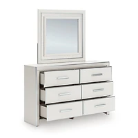 Signature Design by Ashley Rogers 6-Drawer Dresser and Mirror