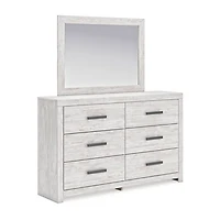 Signature Design by Ashley Chicksaw 6-Drawer Dresser and Mirror