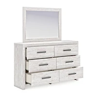 Signature Design by Ashley Chicksaw 6-Drawer Dresser and Mirror