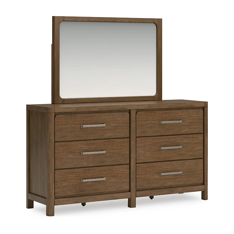 Signature Design by Ashley Cortez 6-Drawer Dresser and Mirror