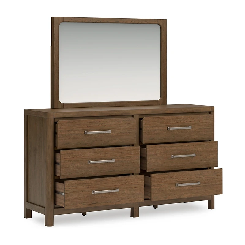 Signature Design by Ashley Cortez 6-Drawer Dresser and Mirror