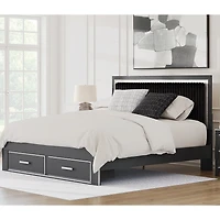 Signature Design by Ashley Birch Upholstered Panel Storage Bed