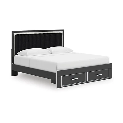 Signature Design by Ashley Birch Upholstered Panel Storage Bed