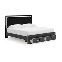 Signature Design by Ashley Birch Upholstered Panel Storage Bed