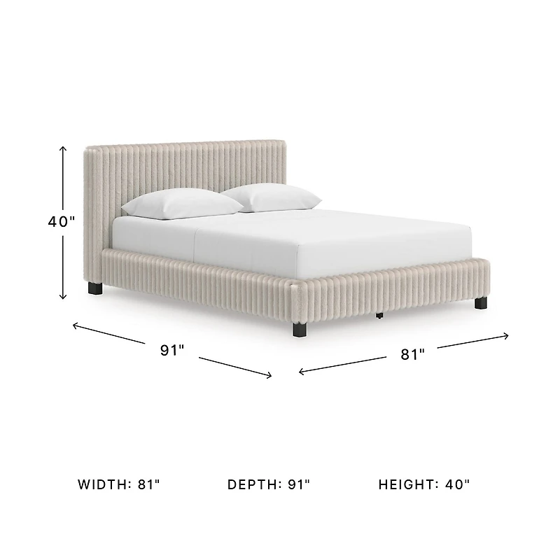Signature Design by Ashley Rogers Upholstered Bed