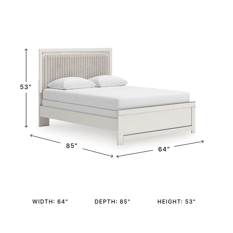 Signature Design by Ashley Rogers Upholstered Panel Bed