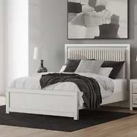 Signature Design by Ashley Rogers Upholstered Panel Platform Bed