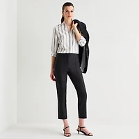 Worthington Womens Slim High Rise Pant