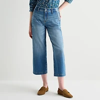 St. John's Bay Womens High Rise Wide Leg Jean