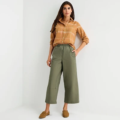 St. John's Bay Womens Mid Rise Cropped Pant