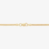 Made in Italy Womens 14K Gold Over Silver 18 Inch Snake Chain Necklace