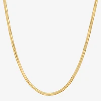 Made in Italy Womens 14K Gold Over Silver 18 Inch Snake Chain Necklace